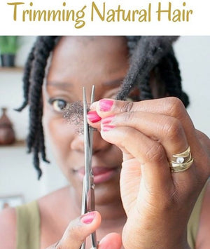 How To Trim Natural Hair at Home Without Heat