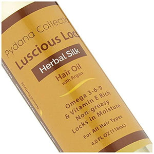 Luscious Locs Herbal Silk Hair Oil | Morocco Argan Oil | Hot Oil Treatment for Dry, Frizzy Hair | Hair Oil for Locs