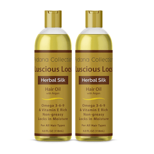 Luscious Locs Herbal Silk Hair Oil | Morocco Argan Oil | Hot Oil Treatment for Dry, Frizzy Hair | Hair Oil for Locs