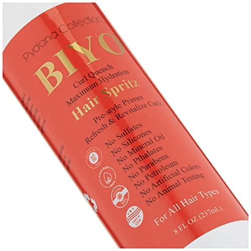 Pydana Collection BIYO Hair Spritz for African American Women & Men Styling Product a great curl refresher