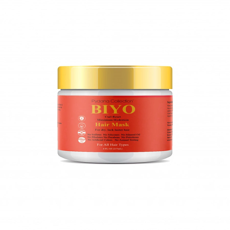 Pydana Collection Biyo Curl Reset Maximum Hydration Hair Mask 8 ounce jar
