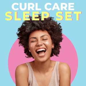 Curl Care Sleep Set | Satin Sleep Cap, XL | Satin Pillow Cover