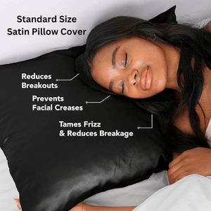 Curl Care Sleep Set | Satin Sleep Cap, XL | Satin Pillow Cover